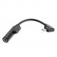4smarts SoundSplit Angled Lightning to Lightning & 3.5mm Audio Splitter - Lightning адаптер към 3.5 аудио изход и Lightning изход (12см) (черен) thumbnail 2