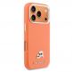 Дизайнерски кожен кейс с MagSafe за iPhone 17 Pro Max - Karl Lagerfeld PU Saffiano Karl and Choupette Heads Pins MagSafe Case (оранжев) thumbnail 4