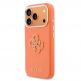 Дизайнерски кожен кейс с MagSafe за iPhone 17 Pro Max - Guess PU Saffiano Resin Logo MagSafe Case (оранжев) thumbnail 2