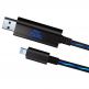 Blue Bridge Luminous Lightning to USB Cable - USB кабел за iPhone 5, iPhone 5S, iPhone 5C, iPod Touch 5, iPod Nano 7, iPad 4 и iPad Mini, iPad Mini Retina (черен) thumbnail