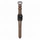 Nomad Strap Traditional Leather - кожена (естествена кожа) каишка за Apple Watch 42мм, 44мм (кафяв-черен) thumbnail 3
