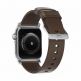 Nomad Strap Modern Slim Leather - кожена (естествена кожа) каишка за Apple Watch 38мм, 40мм (кафяв-сребрист) thumbnail