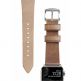 Nomad Strap Modern Slim Leather - кожена (естествена кожа) каишка за Apple Watch 38мм, 40мм (свeтлокафяв-сребрист) thumbnail 8