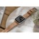 Nomad Strap Modern Slim Leather - кожена (естествена кожа) каишка за Apple Watch 38мм, 40мм (свeтлокафяв-сребрист) thumbnail 9