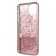Guess Peony Liquid Glitter Case - дизайнерски кейс с висока защита за iPhone 11 Pro Max (розов) thumbnail 4