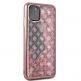Guess Peony Liquid Glitter Case - дизайнерски кейс с висока защита за iPhone 11 Pro Max (розов) thumbnail 5