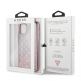 Guess Peony Liquid Glitter Case - дизайнерски кейс с висока защита за iPhone 11 Pro Max (розов) thumbnail 7