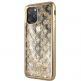 Guess Peony Liquid Glitter Case - дизайнерски кейс с висока защита за iPhone 11 Pro Max (златист) thumbnail
