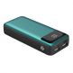 Platinet Power Bank 10000 mAh Polymer LCD - външна батерия с 2 USB изходa за таблети и смартфони (зелен) thumbnail 2