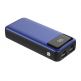 Platinet Power Bank 10000 mAh Polymer LCD - външна батерия с 2 USB изходa за таблети и смартфони (син) thumbnail 2