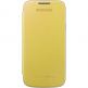 Samsung Flip Cover - оригинален кожен калъф за Samsung Galaxy S4 mini (bulk) (жълт) thumbnail 2