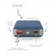4smarts Inductive Power Bank VoltHub Ultimate 10000 mAh - външна батерия с USB-C изход с възможност за безжично зареждане и технология за бързо зареждане (син-сив) thumbnail