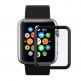 Griffin Survivor Tempered Glass Screen Protector - калено стъклено защитно покритие с извити ръбове за целия дисплея на Apple Watch Series 3/2/1 42 mm (черен-прозрачен) thumbnail