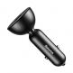 Baseus Shake Head Dual USB Car Charger - зарядно за кола с два USB изхода и дисплей за зареждане на мобилни устройства (черен) thumbnail 5