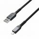 Nomad Kevlar USB-A to Lightning Cable - здрав кевларен кабел за устройства с Lightning порт (150 см) (черен) thumbnail 2