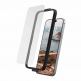 Най-висок клас стъклено защитно покритие за външния дисплей на iPhone 16 Pro Max - Urban Armor Gear Glass Shield Screen Protector (черен-прозрачен) thumbnail