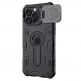 Хибриден удароустойчив кейс с пръстен против изпускане за iPhone 16 Pro Max - Nillkin Armor Prop Magnetic With Stand (черен) thumbnail 6