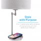 Macally Table LED Table Lamp - настолна LED лампа с Qi безжично зареждане х USB-A изход за зареждане на мобилни устройства thumbnail 5