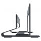 Macally Vertical Laptop Stand - вертикална стоманена поставка за MacBook и лаптопи (тъмносив)  thumbnail 5