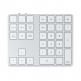 Satechi Aluminum Bluetooth Extended Keypad - безжична Bluetooth клавиатура за MacBook (сребрист)  thumbnail