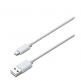 iLuv Premium Lightning Cable - USB кабел за iPhone 5, iPhone 5S, iPhone 5C, iPod Touch 5, iPod Nano 7, iPad 4 и iPad Mini, iPad Mini Retina (бял) thumbnail 2
