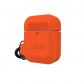 Urban Armor Gear Soft Touch Waterproof Silicone Hang Case - водо и удароустойчив силиконов калъф с карабинер за Apple Airpods (оранжев) thumbnail 8