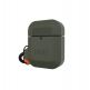 Urban Armor Gear Soft Touch Waterproof Silicone Hang Case - водо и удароустойчив силиконов калъф с карабинер за Apple Airpods (тъмнозелен) thumbnail 8