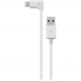 Kanex Lightning to USB Angled MFI Cable 1.5m - сертифициран г-образен Lightning кабел за iPhone iPad, iPod (bulk) thumbnail