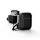 Urban Armor Gear Soft Touch Waterproof Silicone Hang Case - водо и удароустойчив силиконов калъф с карабинер за Apple Airpods (черен) thumbnail