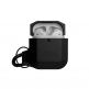 Urban Armor Gear Soft Touch Waterproof Silicone Hang Case - водо и удароустойчив силиконов калъф с карабинер за Apple Airpods (черен) thumbnail 3