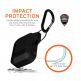 Urban Armor Gear Soft Touch Waterproof Silicone Hang Case - водо и удароустойчив силиконов калъф с карабинер за Apple Airpods (черен) thumbnail 8