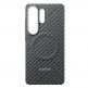 Оригинален кевларен кейс с MagSafe за Samsung Galaxy S26 Ultra - Samsung Carbon Magnet Case EF-KS948SSE (сив) thumbnail 3