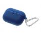 4smarts Silicone Case with Carabiner for Apple AirPods Pro - силиконов калъф с карабинер за Apple Airpods Pro (син) thumbnail