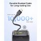 Външна батерия 10000 mAh с вграден USB-C кабел и 1xUSB-C, 1xUSB-A портове - Baseus EnerFill FC51 Bipow 2 Pro Digital Display Power Bank With USB-C Cable 22.5W 30000mAh (черен) thumbnail 5