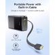Външна батерия 10000 mAh с вграден USB-C кабел и 1xUSB-C, 1xUSB-A портове - Baseus EnerFill FC51 Bipow 2 Pro Digital Display Power Bank With USB-C Cable 22.5W 30000mAh (черен) thumbnail 6