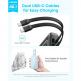 Външна батерия с вградени USB-C кабели и USB-C, USB-A портове и технология за бързо зареждане - Anker Zolo Power Bank 45W 20000 mAh (черен) thumbnail 3