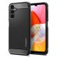 Тънък качествен силиконов (TPU) калъф за Samsung Galaxy A14 4G - Spigen Rugged Armor Case (черен) thumbnail 10