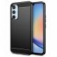 Тънък силиконов (TPU) калъф за Samsung Galaxy A34 5G - Tech-Protect Carbon Flexible TPU Case (черен) thumbnail