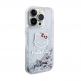 Дизайнерски кейс с висока защита за iPhone 15 Pro - Hello Kitty Liquid Glitter Electroplating Head Logo Case (прозрачен-сребрист) thumbnail 4