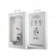 Дизайнерски кейс с висока защита за iPhone 15 - Hello Kitty Liquid Glitter Electroplating Head Logo Case (прозрачен-сребрист) thumbnail 7
