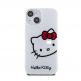 Дизайнерски силиконов кейс за iPhone 15 - Hello Kitty IML Head Logo Case (бял) thumbnail 3