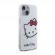Дизайнерски силиконов кейс за iPhone 15 - Hello Kitty IML Head Logo Case (бял) thumbnail 4