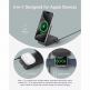 Преносима тройна поставка (пад) за безжично зареждане за iPhone с MagSafe, Apple Watch, AirPods и Qi съвместими мобилни устройства - Anker MagGo 3-in-1 MagSafe Qi2 Pocket Charger (черен) thumbnail 5