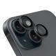 Предпазни стъклени лещи за камерата на iPhone 15, iPhone 15 Plus - OBALME Tempered Glass Camera Lens Protector (черен) thumbnail