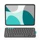 Безжична клавиатура, кейс и поставка за iPad Pro 13 (2025), iPad Pro 13 (2024), iPad Air 13 (2025), iPad Air 13 (2024) - Logitech Flip Folio Keyboard Case US (тъмносив) thumbnail 2
