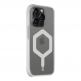 Хибриден удароустойчив кейс с MagSafe за iPhone 15 Pro - Tactical MagForce Hexagon Cover (бял-прозрачен) thumbnail 2