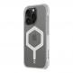 Хибриден удароустойчив кейс с MagSafe за iPhone 15 Pro - Tactical MagForce Hexagon Cover (бял-прозрачен) thumbnail 3