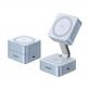 Двойна поставка (пад) за безжично зареждане за iPhone с Magsafe и AirPods - Ugreen Qi2 MagFlow 2-in-1 Inductive Charger 25W (син) thumbnail