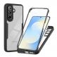Удароустойчив хибриден кейс с вграден протектор за дисплея за Samsung Galaxy A57 5G - Techsuit ColorVerse 360 Protective Hybrid Case (черен-прозрачен) thumbnail