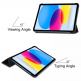 Кожен кейс и поставка за iPad 10 (2022), iPad 11 (2025) - Techsuit FoldPro Leather Case (черен) thumbnail 2